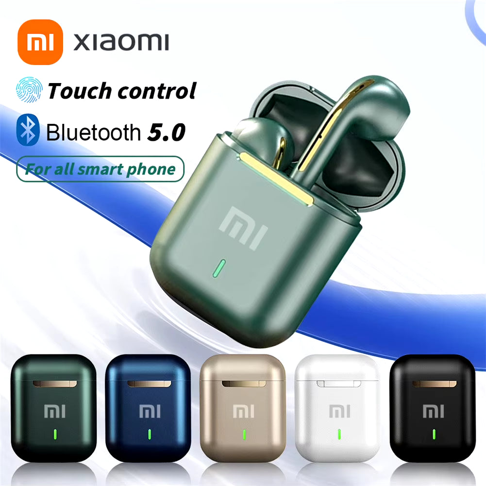 Xiaomi J18 Wireless Earphone Bluetooth Headset 9D Noise Reduction Gaming Headset with Microphone TWS Ear Buds Hands-Free Earbuds